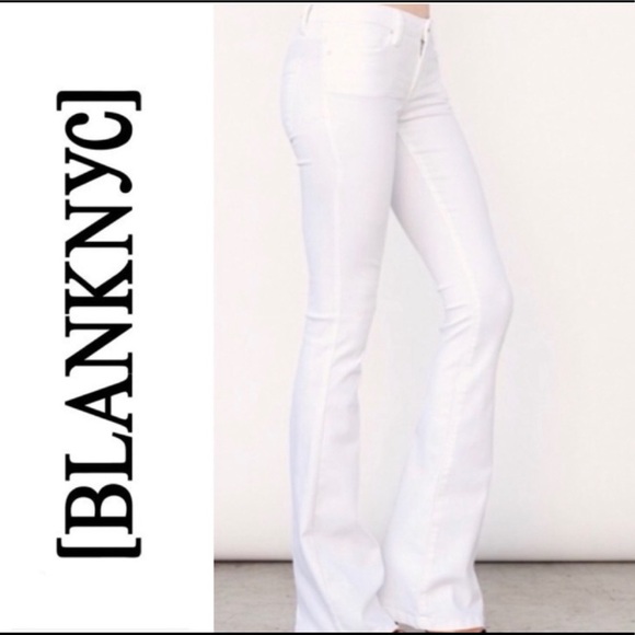 Blank NYC Denim - Blank NYC Denim White Cosmic Flare Jeans